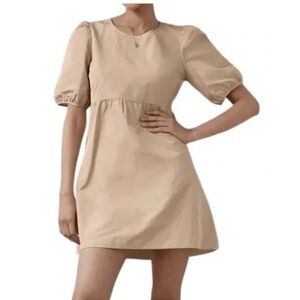 Aritzia Wilfred Babydoll Fantasy Dress Cream